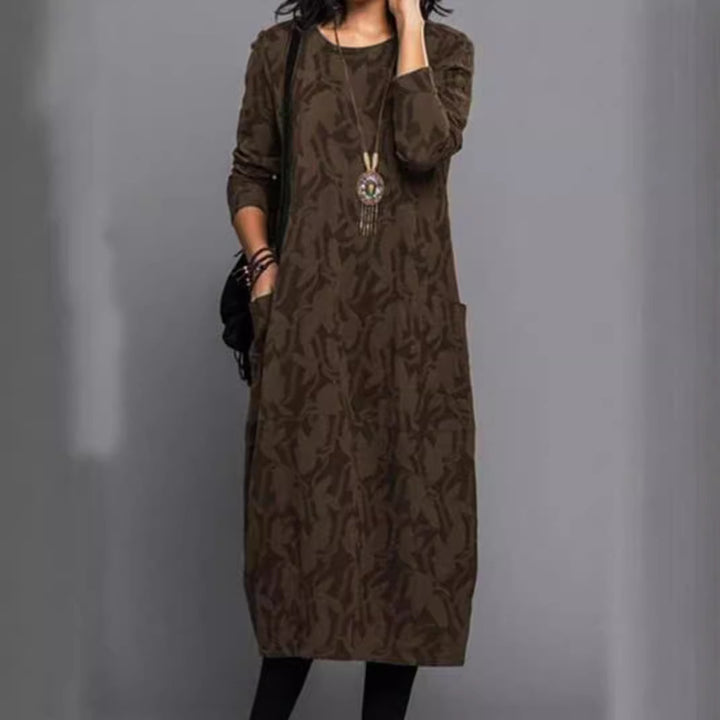 Casual long sleeve dress for women with practical pockets Lune London