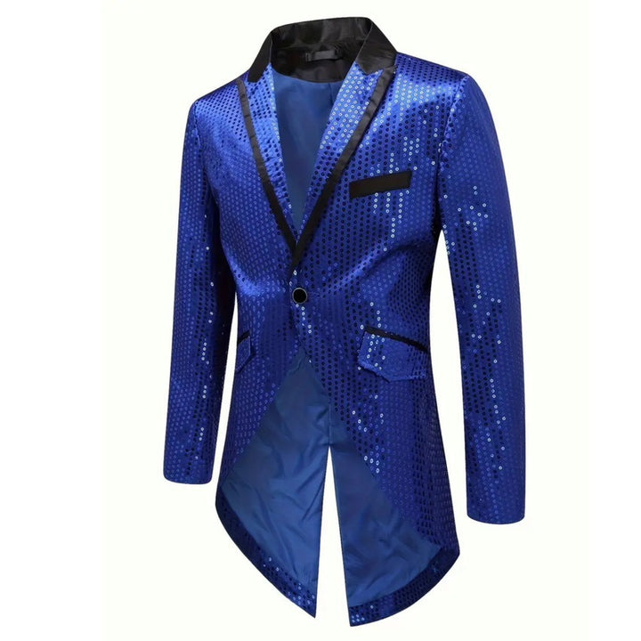 Elegant sequin blazer for men with asymmetric cut and luxurious design Lune London