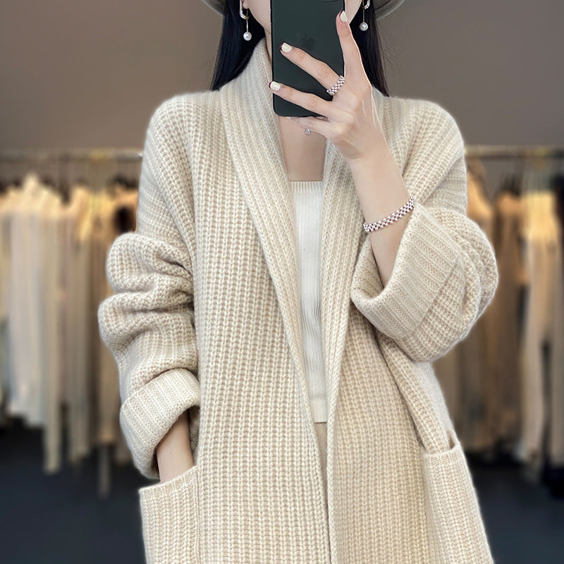 Ladies Comfortable Knit Pullover with Deep Pockets Lune London
