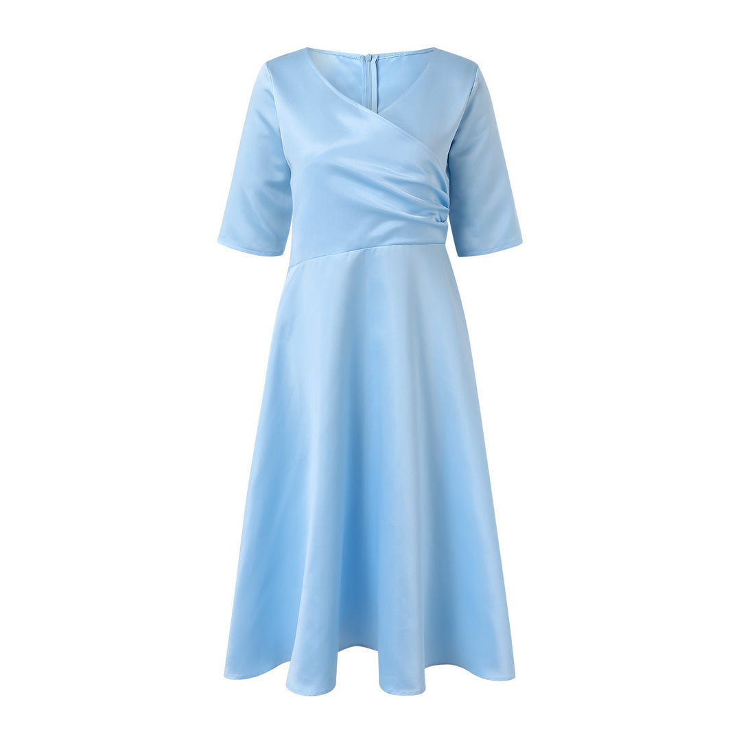 Flattering A-line wrap dress for women Lune London