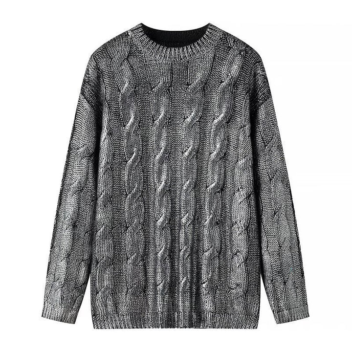 Pull femme avec motif de câble texturé et col rond Chic & Stil