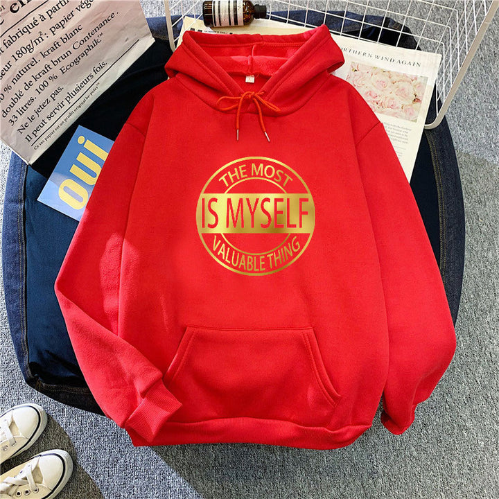Women's hoodie with inspiring lettering Chic & Stil