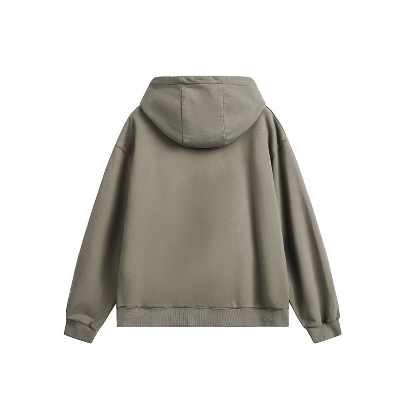 Unisex Oversize Hoodie with Distressed Details, Kangaroo Pocket and Ribbed Cuffs Amarae