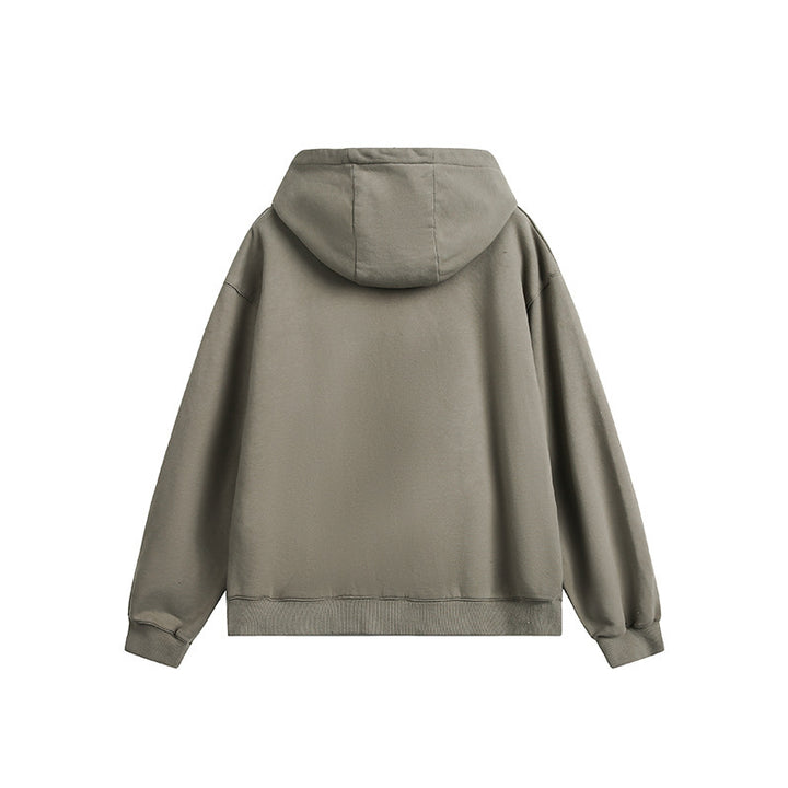 Unisex Oversize Hoodie with Distressed Details, Kangaroo Pocket and Ribbed Cuffs Amarae