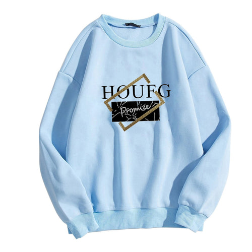 Women's casual sweatshirt with modern graphic print Chic & Stil