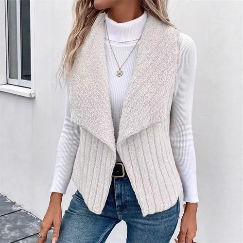 Women's open collar knit cardigan Amarae