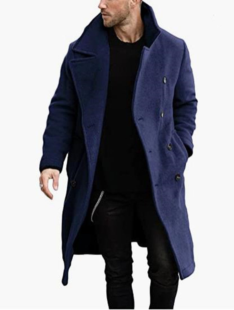 Men's Coat In Modern Double-Breasted Toggle Look Lune London