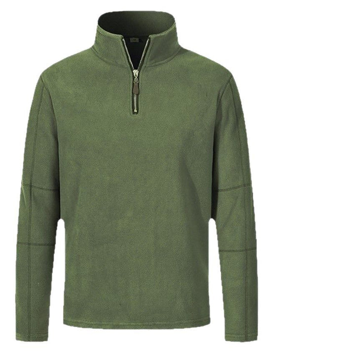 Men's fleece jacket with high collar and practical zipper Lune London