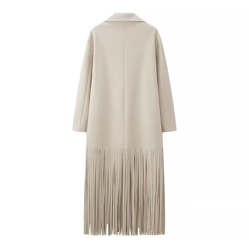 Ladies elegant blazer-coat with fringes Lune London