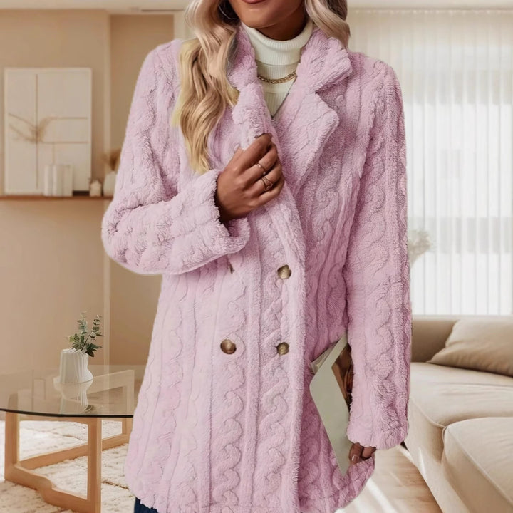 Ladies cozy fleece jacket with Amarae structure