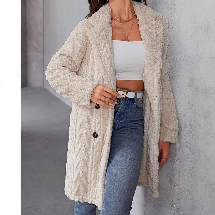 Women Comfortable Plush Coat Amarae