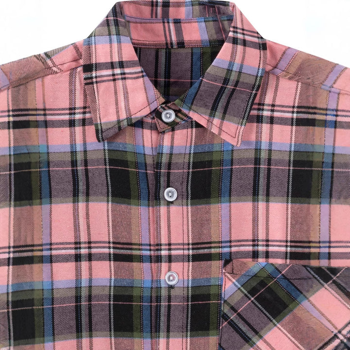 Stylish and comfortable flannel shirt for women with a checkered pattern Lune London