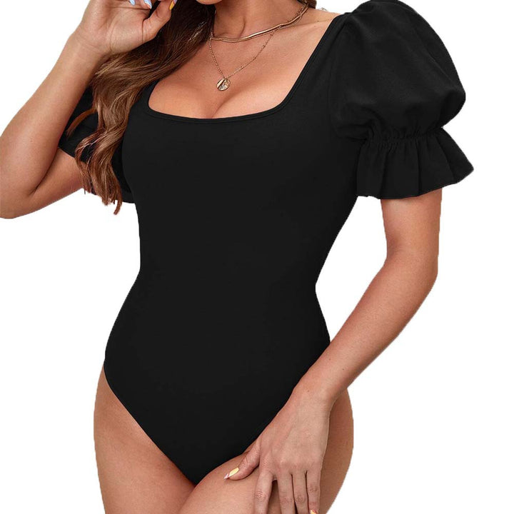 Body pour femmes avec manches bouffantes et décolleté carré Chic & Stil