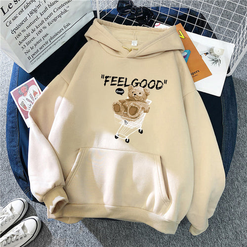 Women's hooded sweatshirt with unique animal motif Chic & Stil
