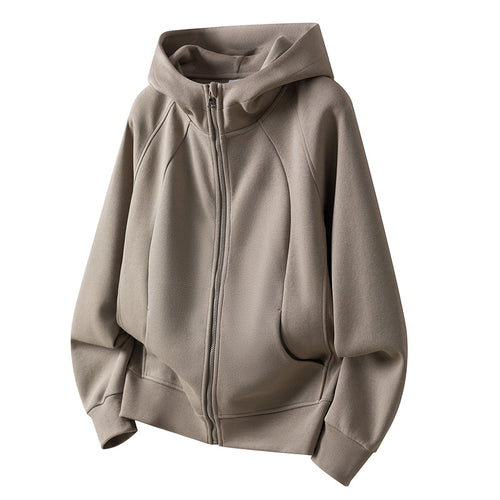 Women's hooded jacket in soft terry fabric Amarae