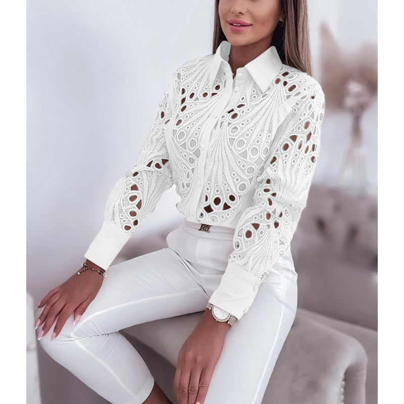 Elegant blouse for women with a unique cut design Lune London