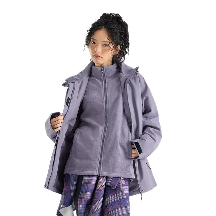 Women's waterproof, breathable functional parka with hood and loose fit Amarae