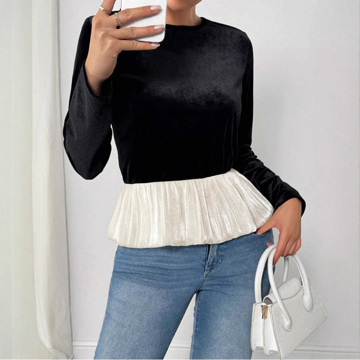 Ladies Exclusive Blouse with Pleated Waist Lune London