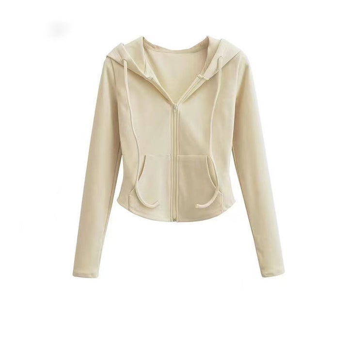 Ladies sporty hoodie with zipper and comfortable fit Chic & Stil