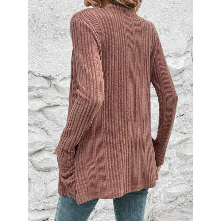 Knit jacket for women with open design and practical pockets Lune London