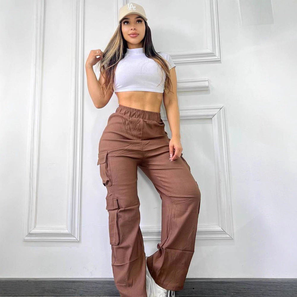 Cargo pants for women with side pockets Lune London