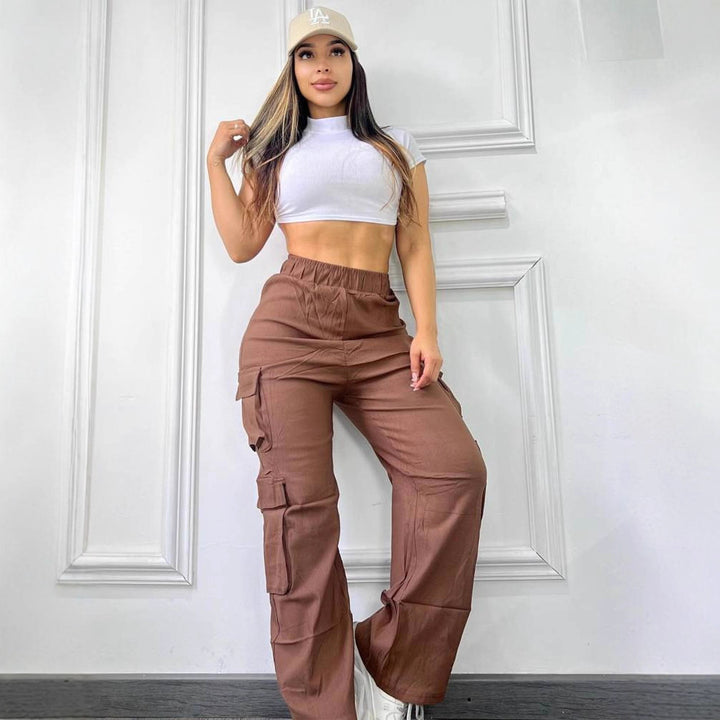 Cargo pants for women with side pockets Lune London