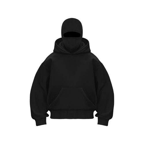 Oversized hoodie for women with integrated face protection Amarae
