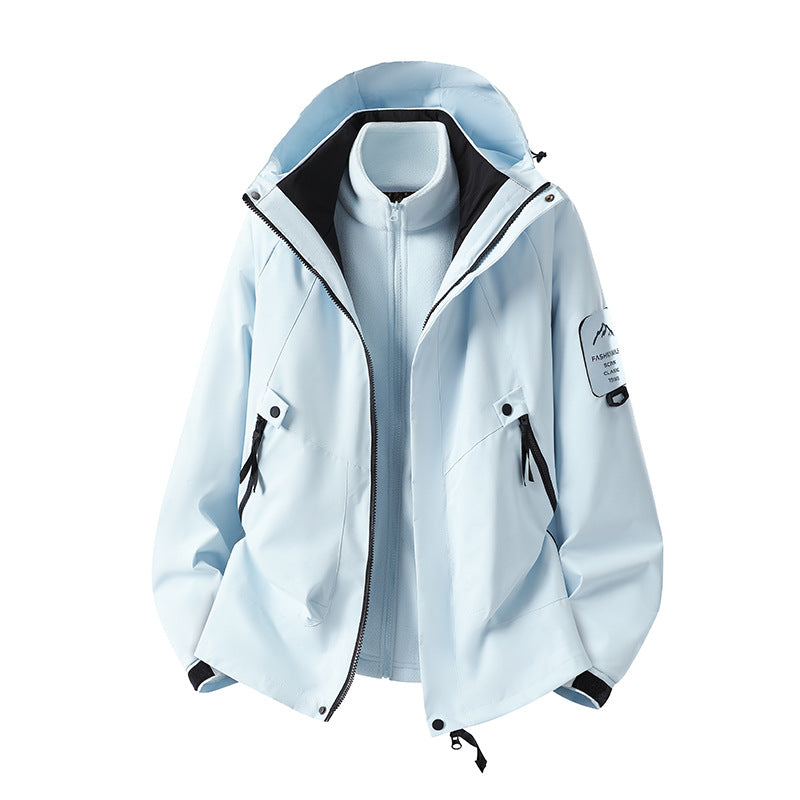 Men's Two-in-One Weather Protection Jacket with Removable Padded Vest and Adjustable Hood Amarae