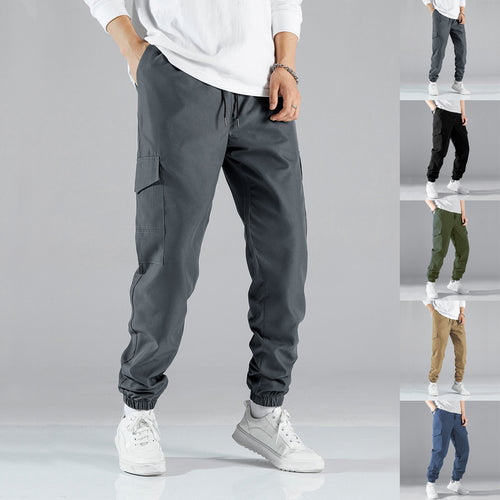 Men's cargo jogger pants with practical side pockets and elastic waistband Amarae