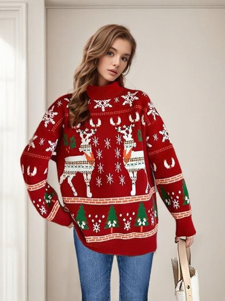 Christmas sweater for women with festive patterns and a relaxed fit Lune London