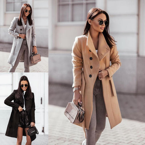 Elegant trench coat for women in high-quality material with adjustable belt and stylish cut Amarae