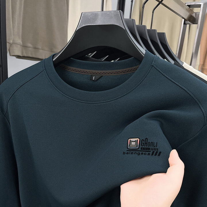 Men's long-sleeve sweatshirt in structured fabric with the stylish logo Lune London