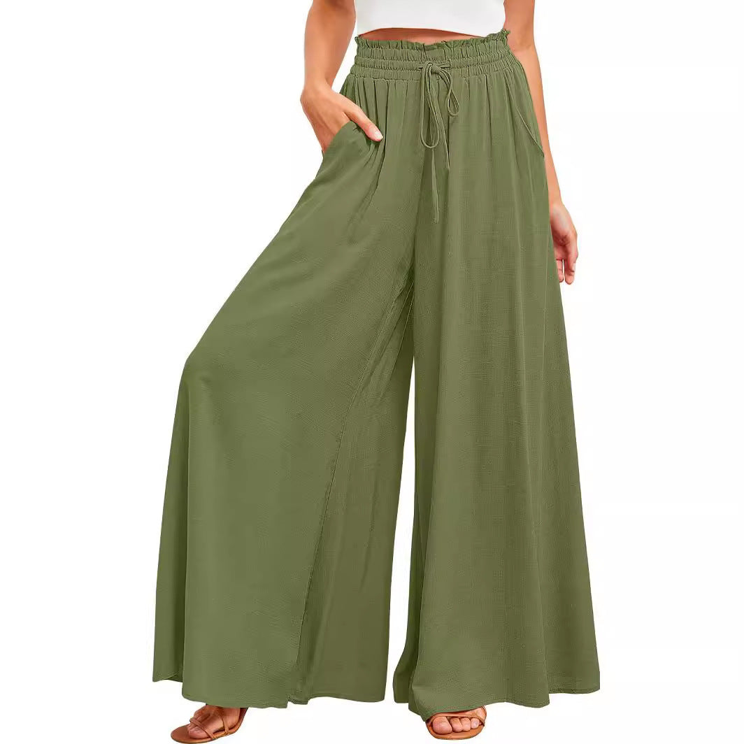 Bohemian style maxi skirt for women with drawstring waist Lune London