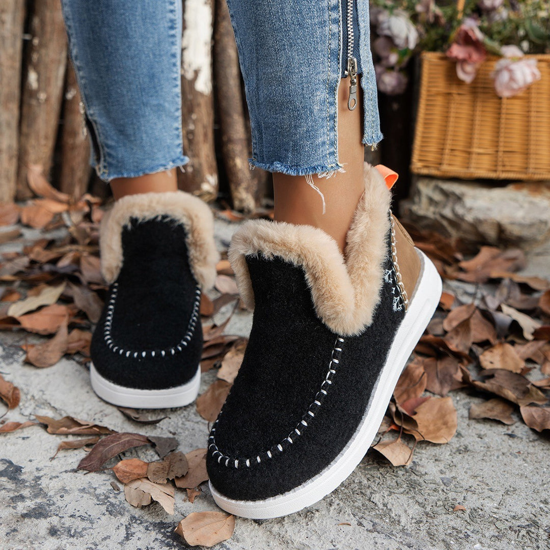 Comfortable winter boots for ladies with plush lining and sturdy sole Lune London