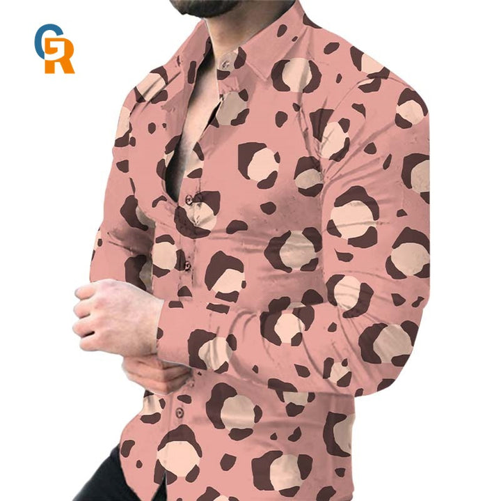 Shirt for men with a striking animal pattern Amarae