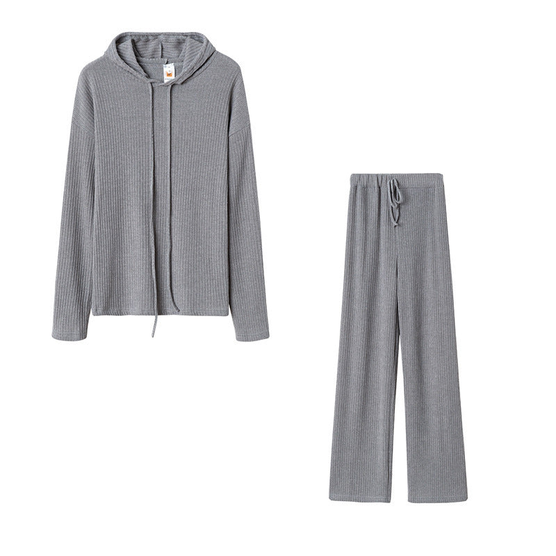 Women's Relax Suit with Hood and Wide Leg Chic & Stil