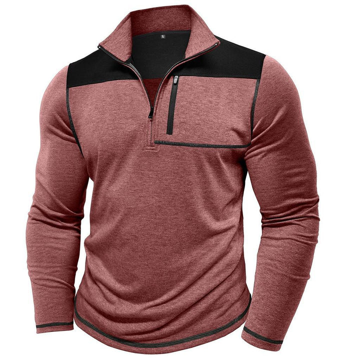 Half-zip sporty pullover for men with practical chest pocket Lune London