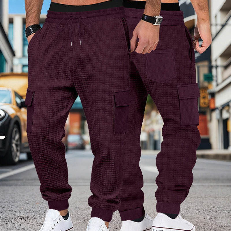 Cargo jogger pants for men with practical side pockets and elastic waistband Lune London