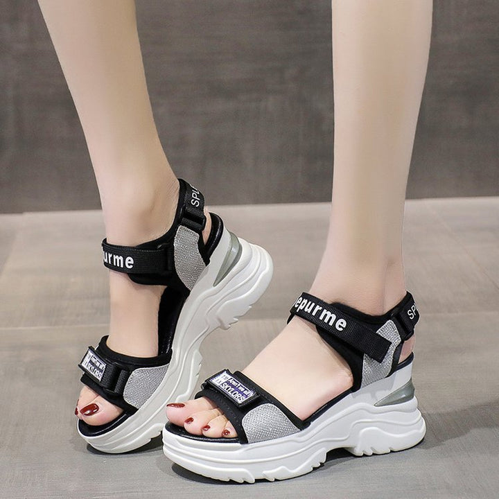 Chic and Stylish Women's Sport Sandals with Sparkling Strap Design