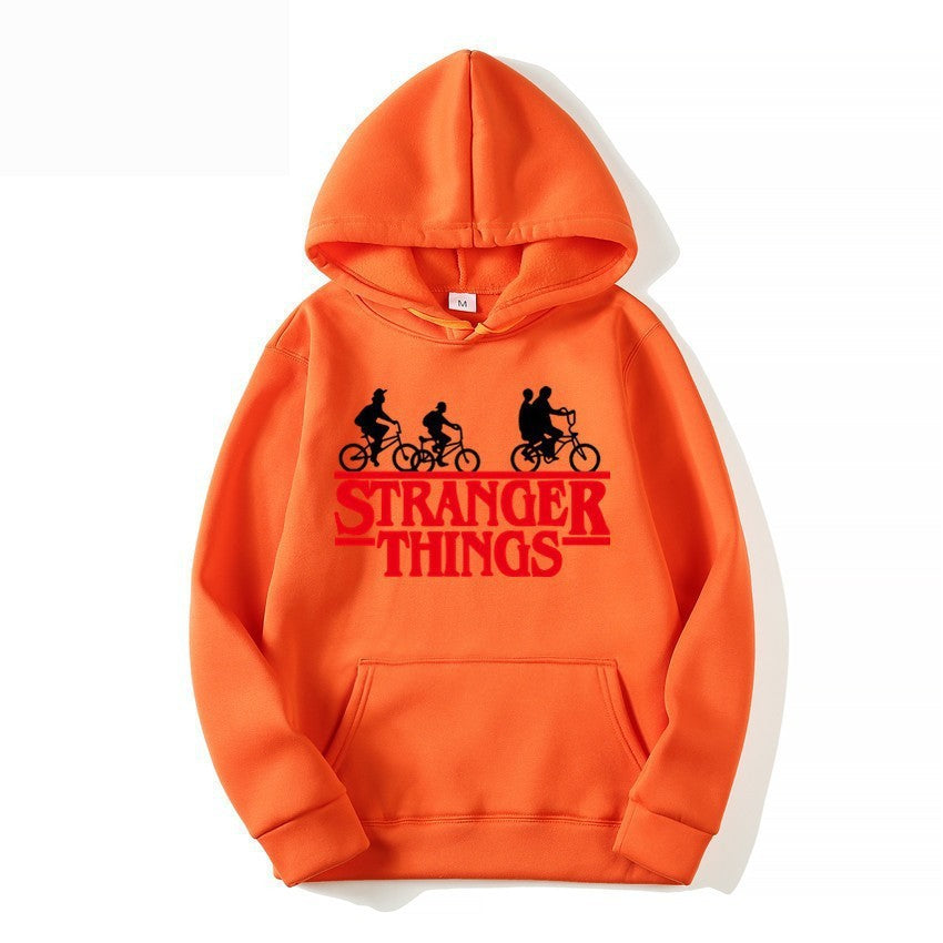Women's hooded sweatshirt with creative Stranger Things design Chic & Stil