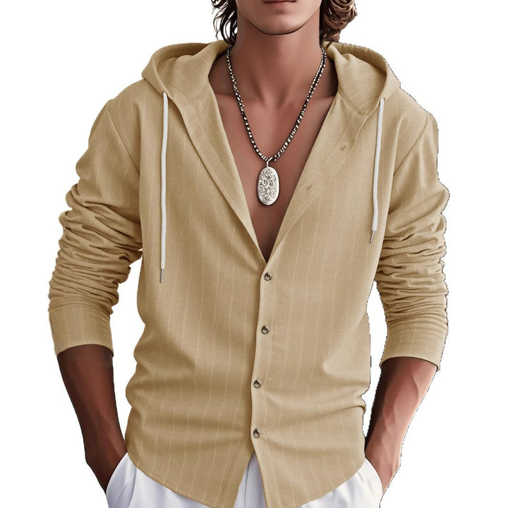 Men's transition jacket with structured design and hood Amarae