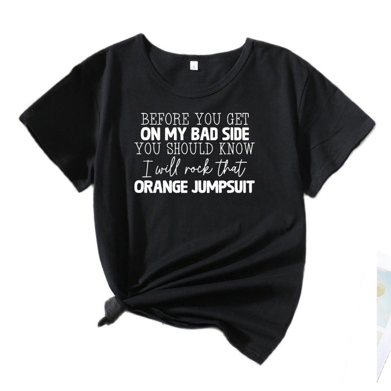 Women's Short Sleeve T-Shirt with Quirky Graphic Lune London