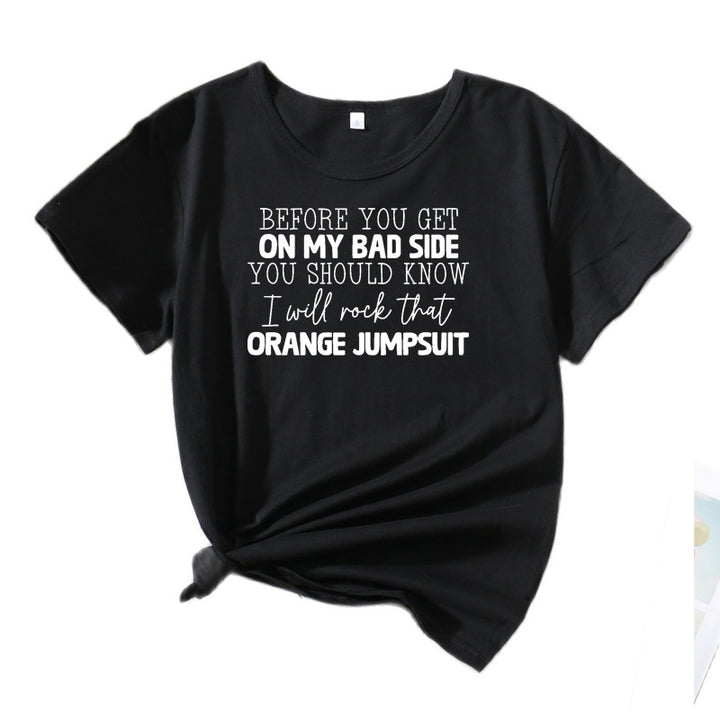 Women's Short Sleeve T-Shirt with Quirky Graphic Lune London