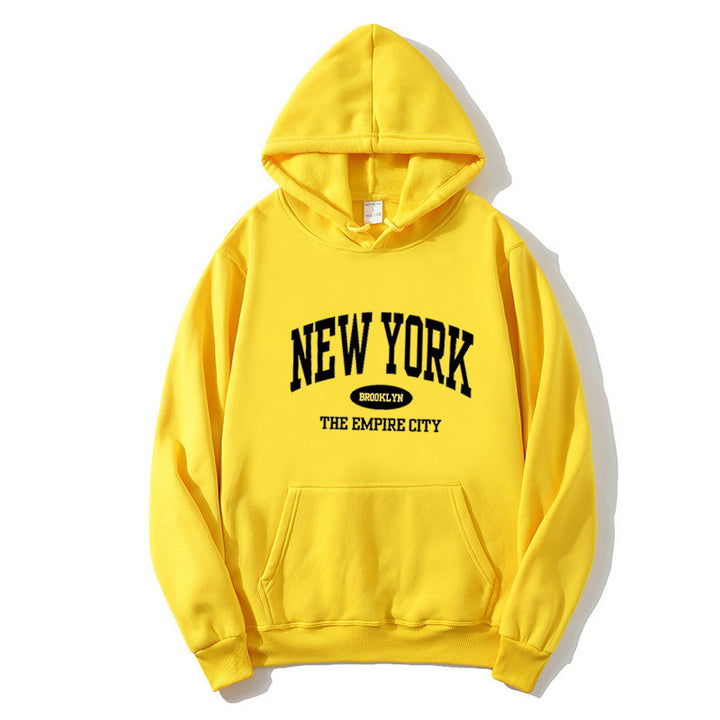 Women Cozy Hoodie with New York Print Chic & Stil