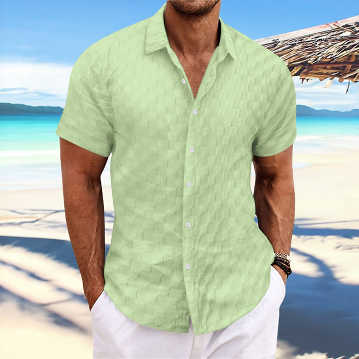 Structured short sleeve leisure shirt for men Amarae