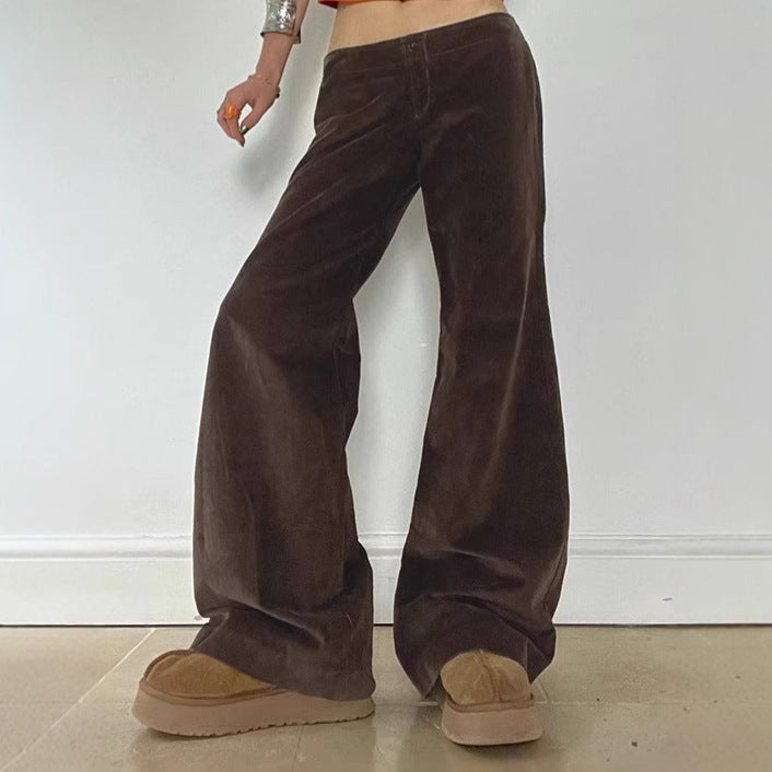 Wide-leg trousers for women in soft high-waisted fabric Lune London