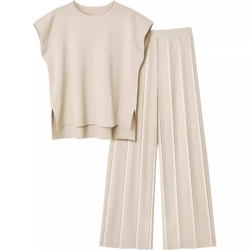 Ladies casual top with wide-cut pants Amarae