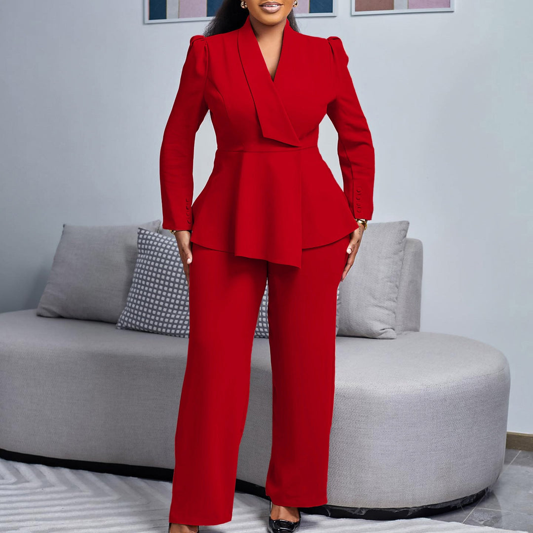 Ladies Elegant Blazer-Pants Set Lune London