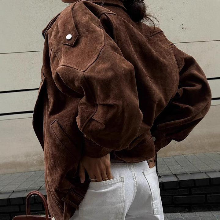 Ladies fashion and comfortable suede jacket Lune London