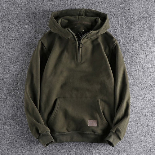Men's hoodie with half zip and comfortable fit Amarae